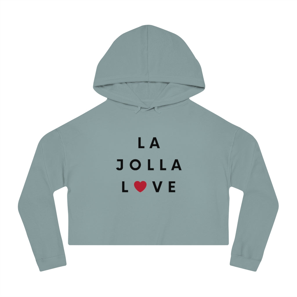 Ja Jolla Love Cropped Hoodie, SD Women's Hooded Sweatshirt