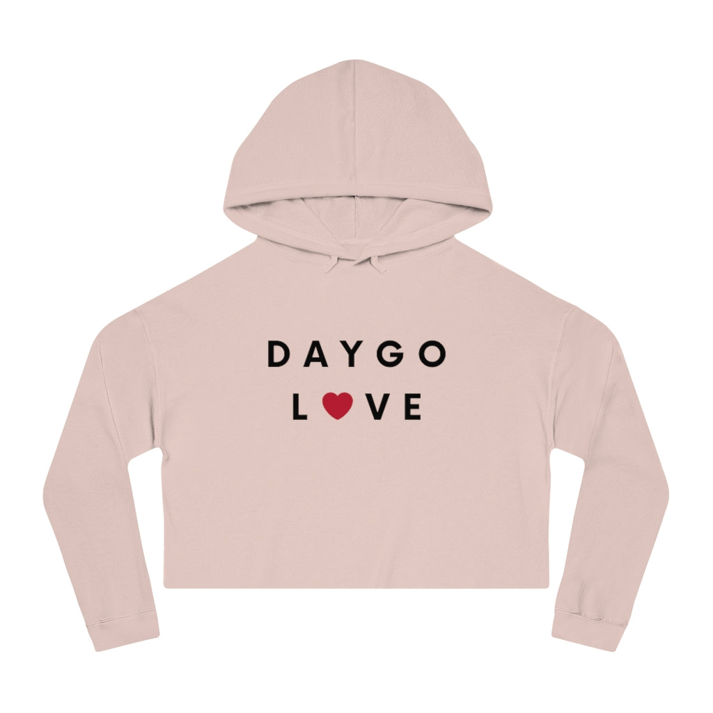 Daygo Love Cropped Hoodie, San Diego Women's Hooded Sweatshirt