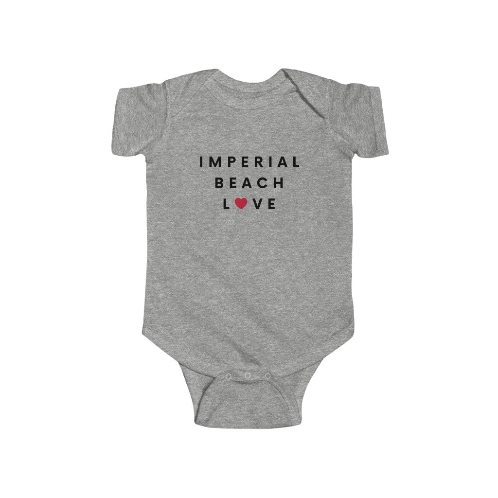 Imperial Beach Love Baby Onesie, San Diego Area Infant Bodysuit