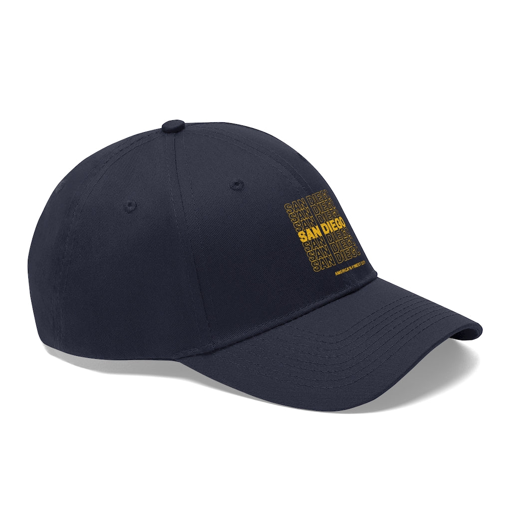 San Diego Twill Hat, America's Finest City Cap (Unisex)