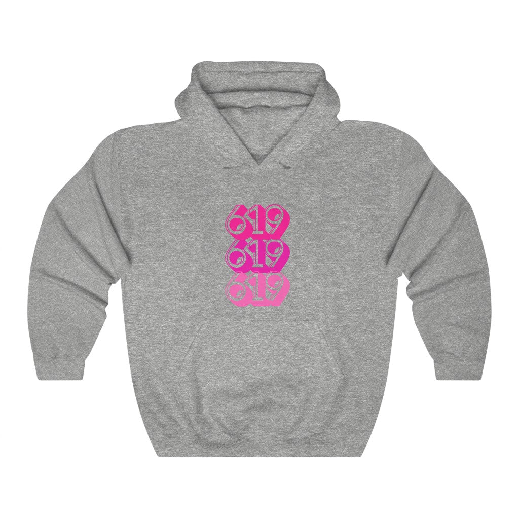 619 Hoodie | San Diego Pink Sweatshirt