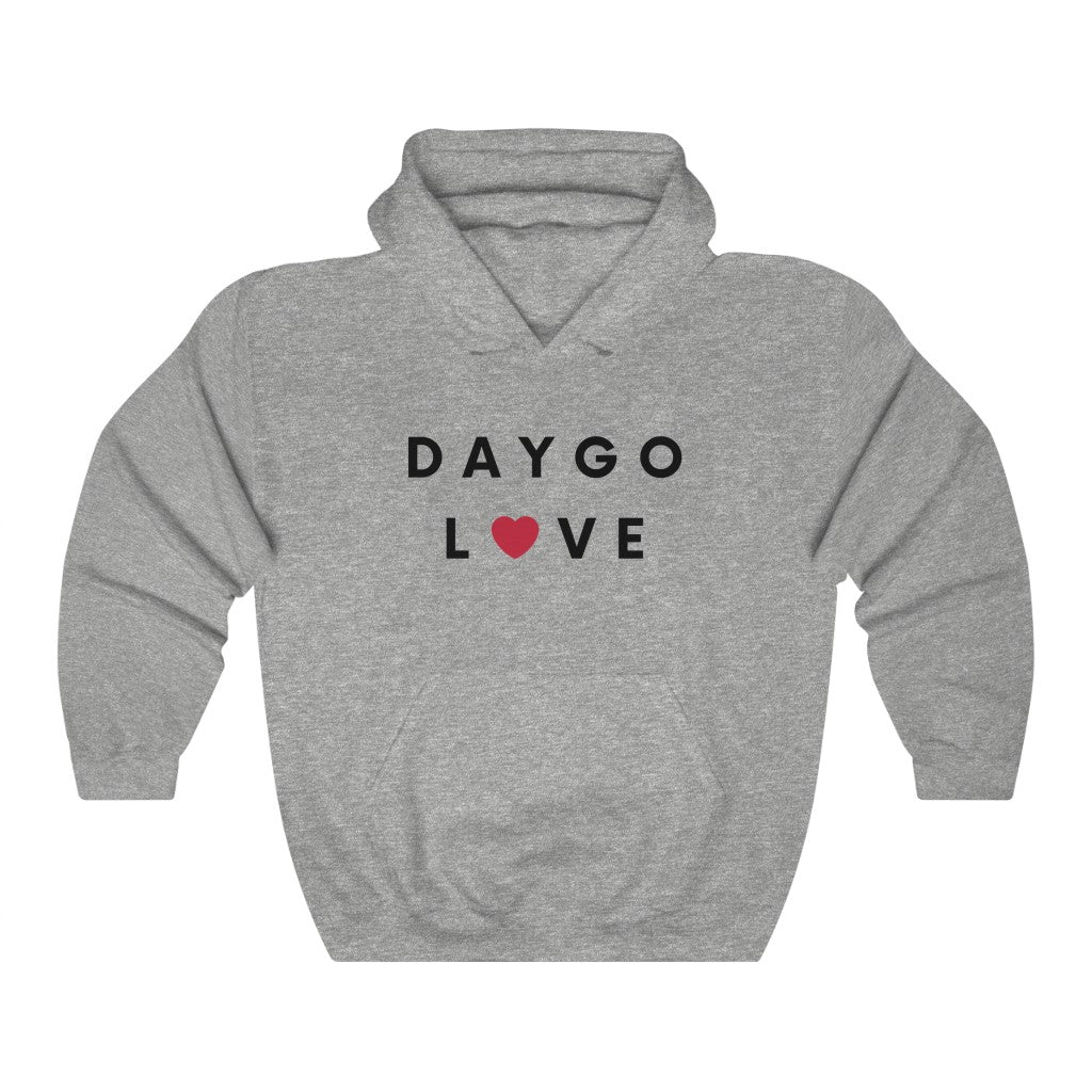 Daygo Love Hoodie, San Diego Hooded Sweatshirt (Unisex) (Multiple Colors Avail)