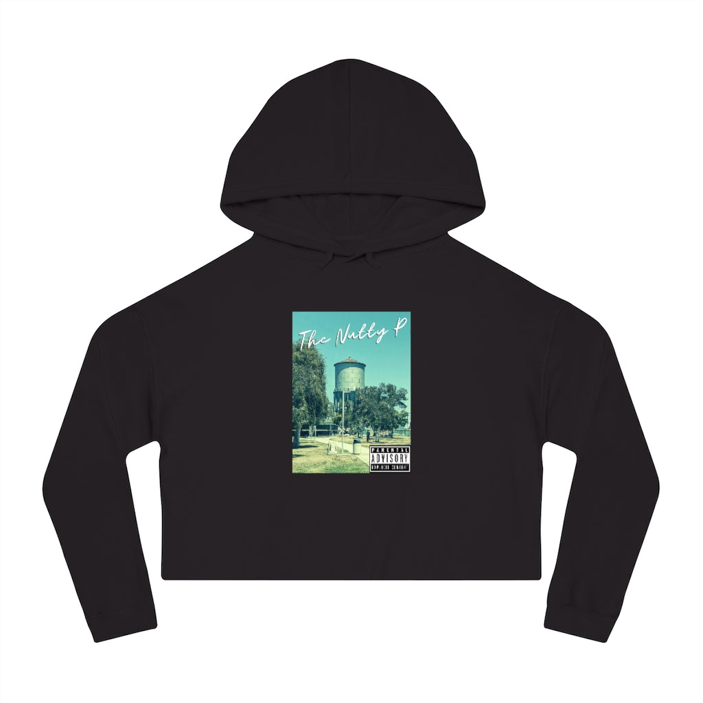 "Nutty P" North Park Water Tower Cropped Hoodie, Women's Hooded Sweatshirt