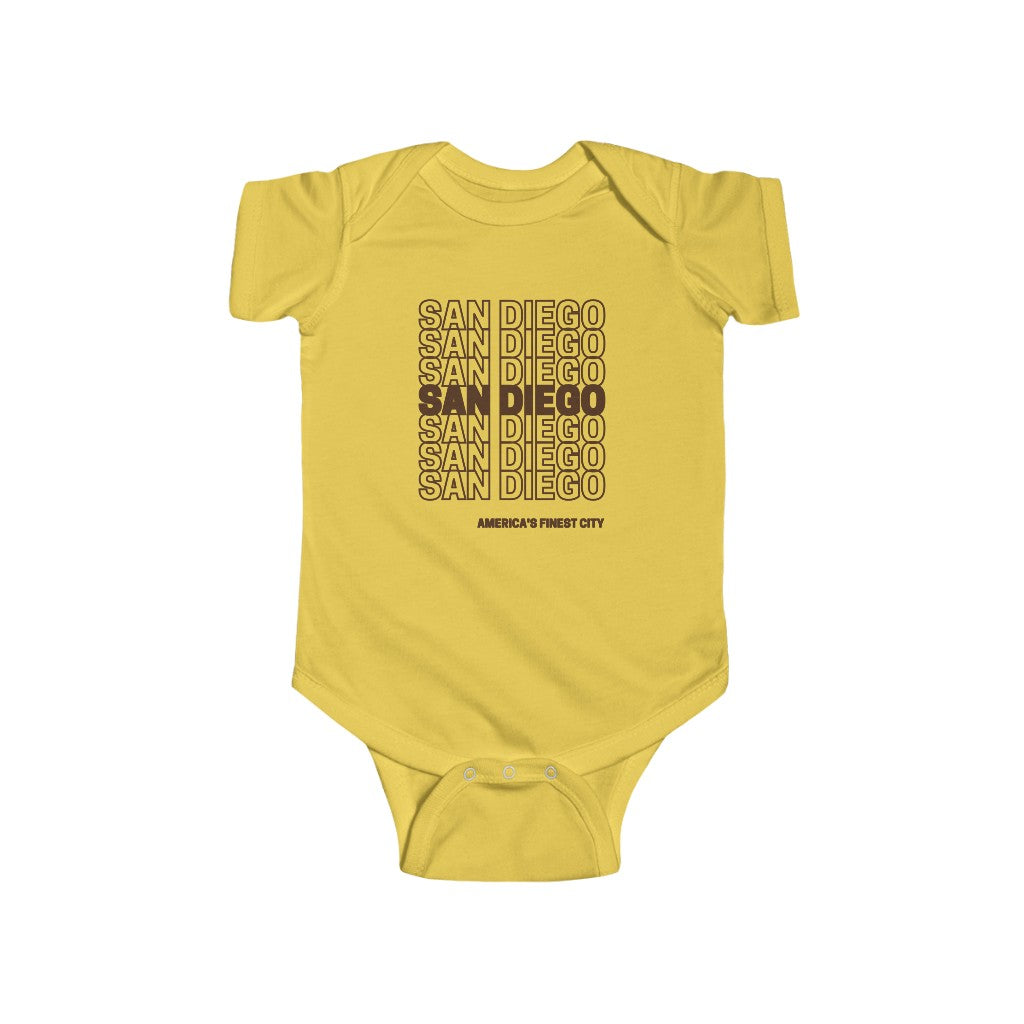 San Diego Baby Onesie (Brown)