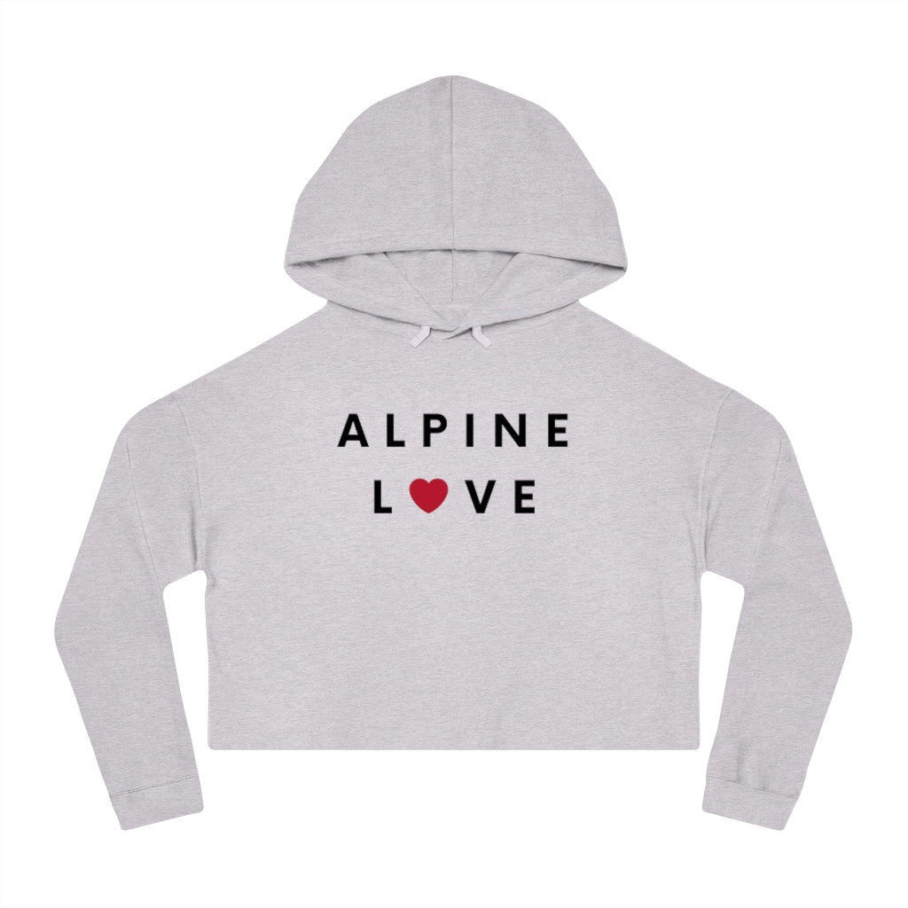 Alpine Love Cropped Hoodie, SD Women's Hooded Sweatshirt