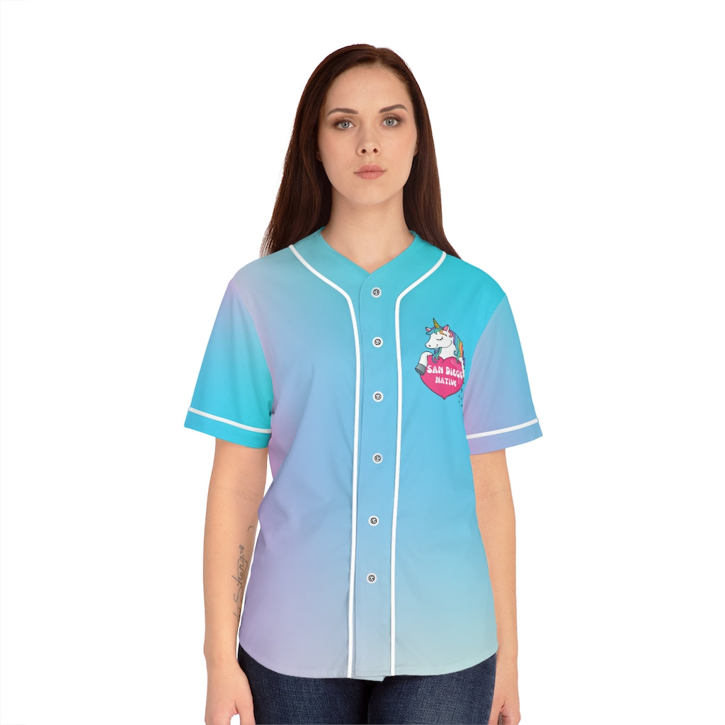 San Diego Native Unicorn Women's Baseball Jersey