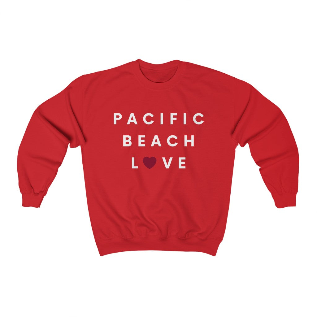 Pacific Beach Love Sweatshirt, San Diego Neighborhood Sweater (Unisex) (Multiple Colors Avail)