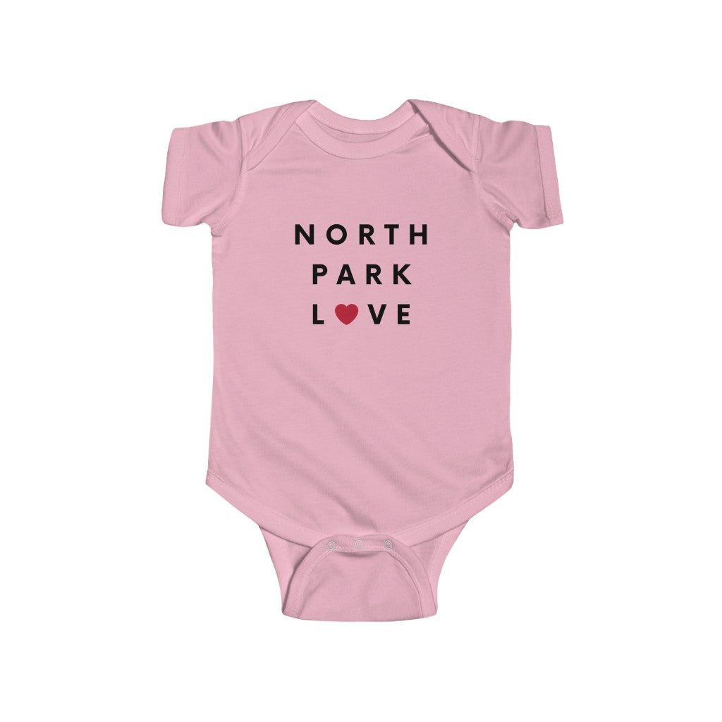 North Park Love Baby Onesie, SD Infant Bodysuit