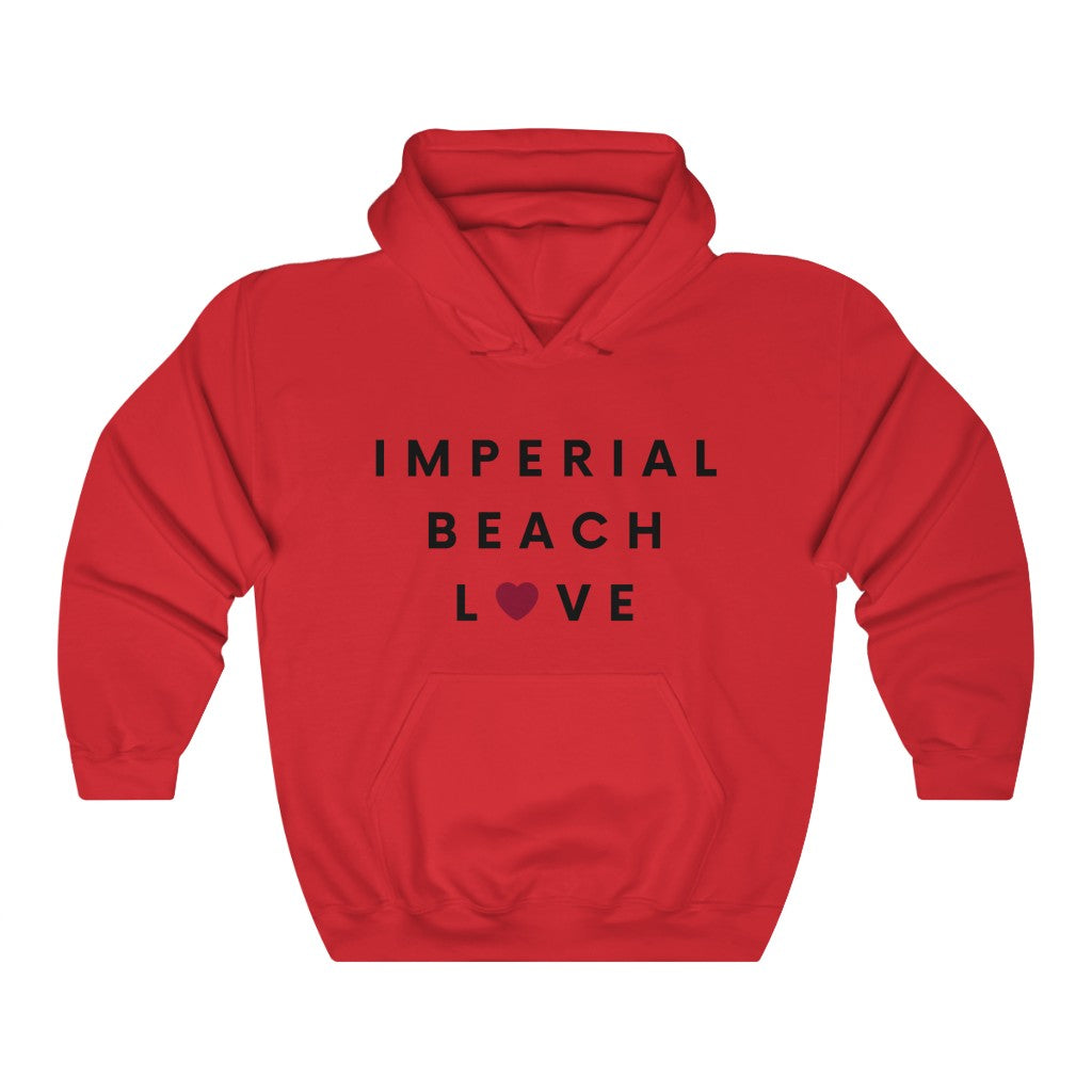 Imperial Beach Love Hoodie, IB San Diego County Hooded Sweatshirt (Unisex) (Multiple Colors Avail)