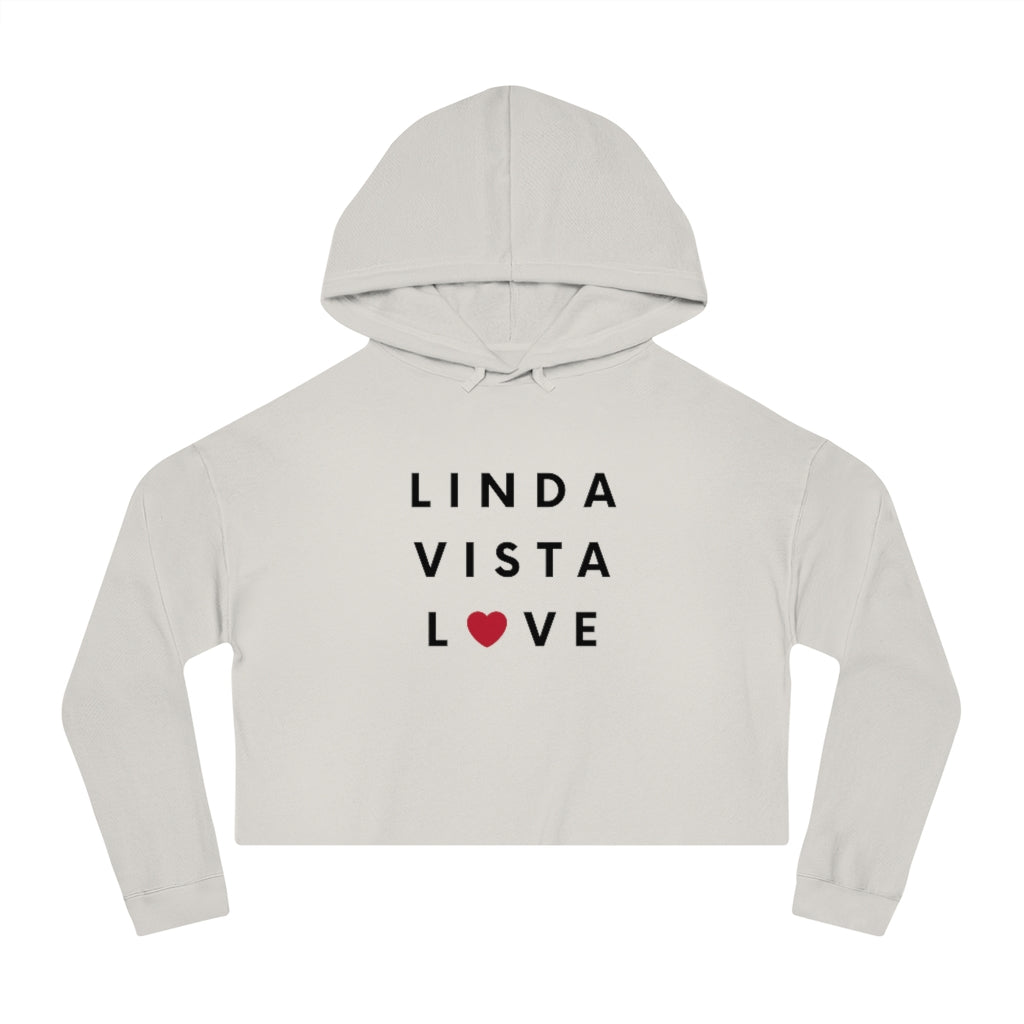 Linda Vista Love Women's Cropped Hoodie, SD Hooded Sweatshirt