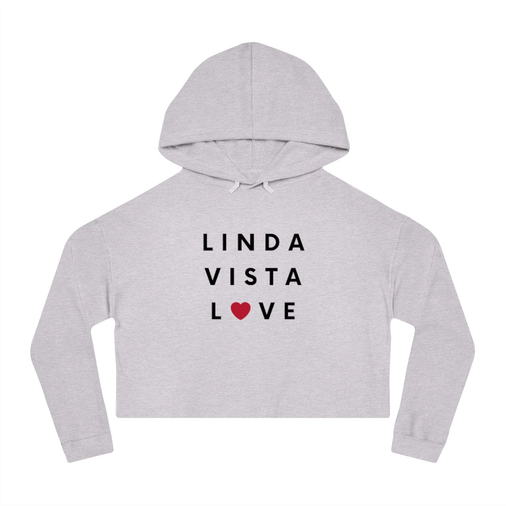 Linda Vista Love Women's Cropped Hoodie, SD Hooded Sweatshirt