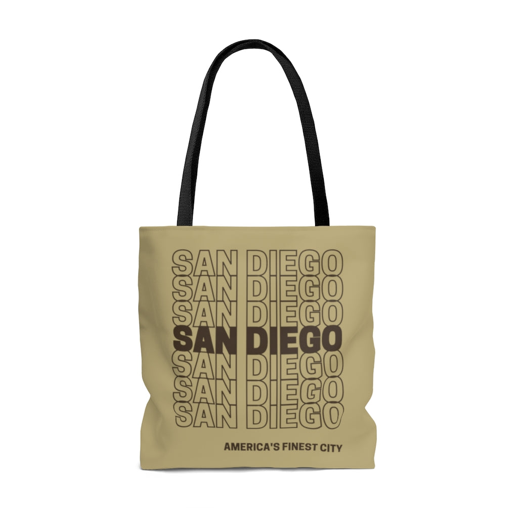 San Diego Brown and Sand Tote Bag