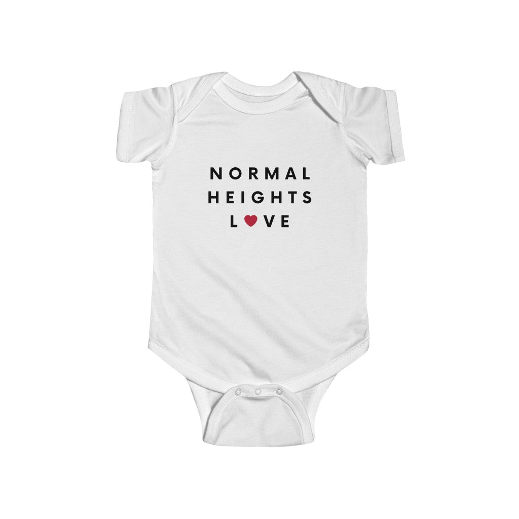 Normal Heights Love Baby Onesie, San Diego Infant Bodysuit