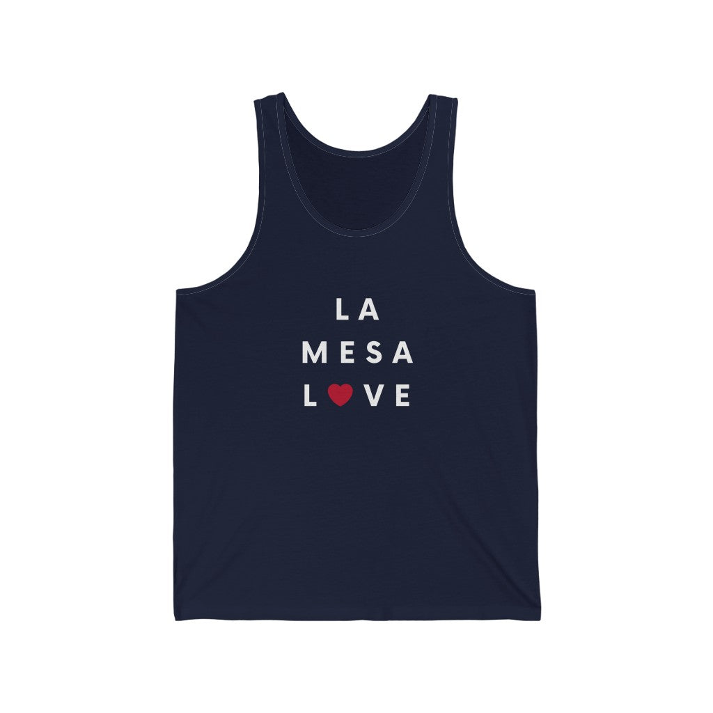 La Mesa Love Tank, San Diego County Neighborhood Sleeveless T-Shirt (Unisex) (Multiple Colors Avail)