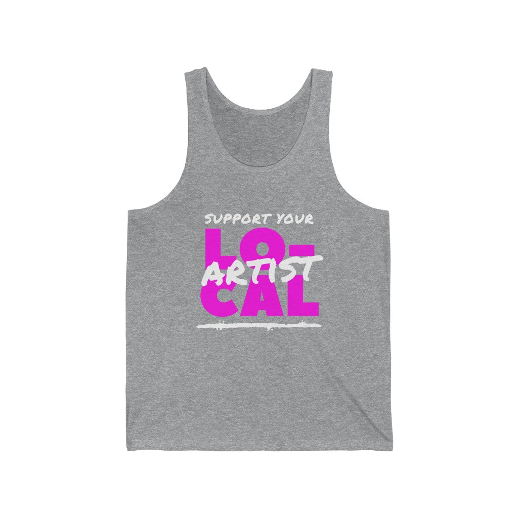 Support Your Local Artist Tank-Top (Pink)