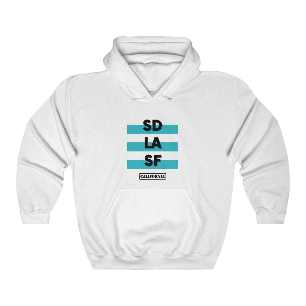 SD LA SF California Hoodie (Teal)