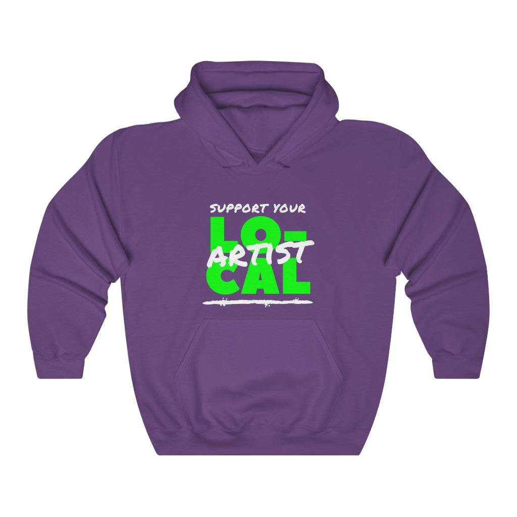 Support Your Local Artist Hoodie (Lime Green)