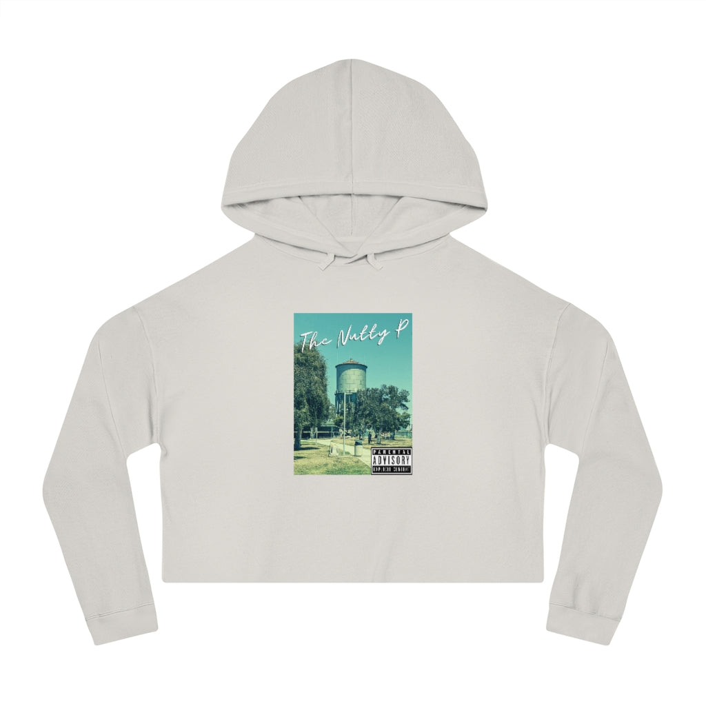 "Nutty P" North Park Water Tower Cropped Hoodie, Women's Hooded Sweatshirt