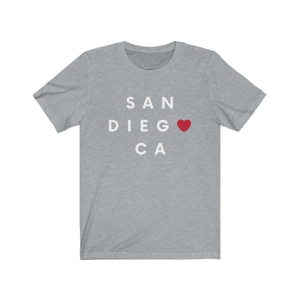 San Diego CA Tee, San Diego T-Shirt (Unisex) (Multiple Colors Avail)