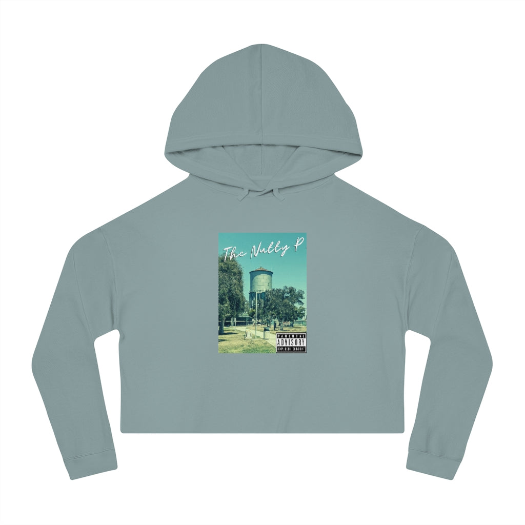 "Nutty P" North Park Water Tower Cropped Hoodie, Women's Hooded Sweatshirt