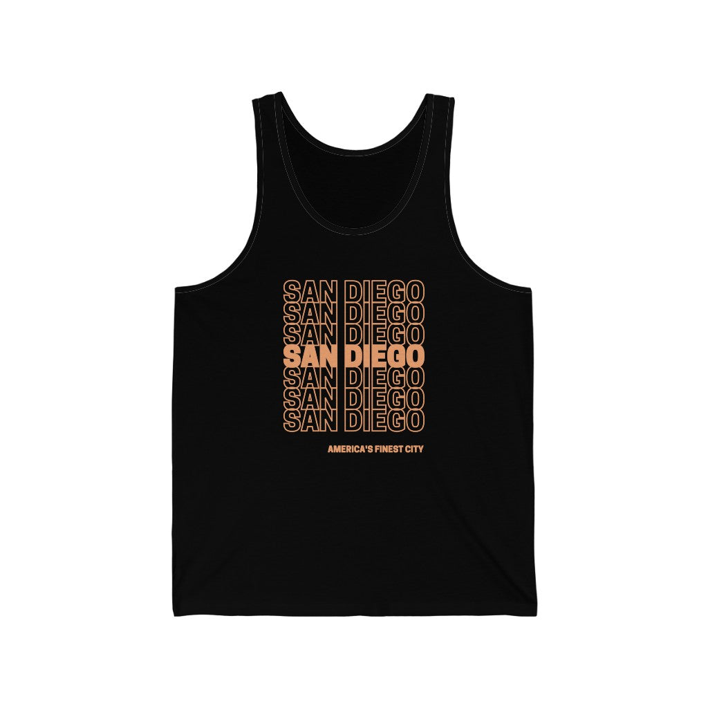 San Diego "Thank You" Tank (Orange)