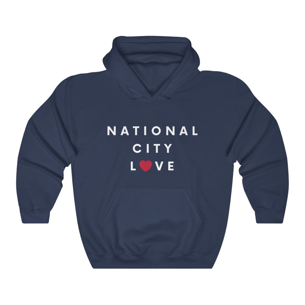 National City Love Hoodie, San Diego County Hooded Sweatshirt (Unisex) (Multiple Colors Avail)