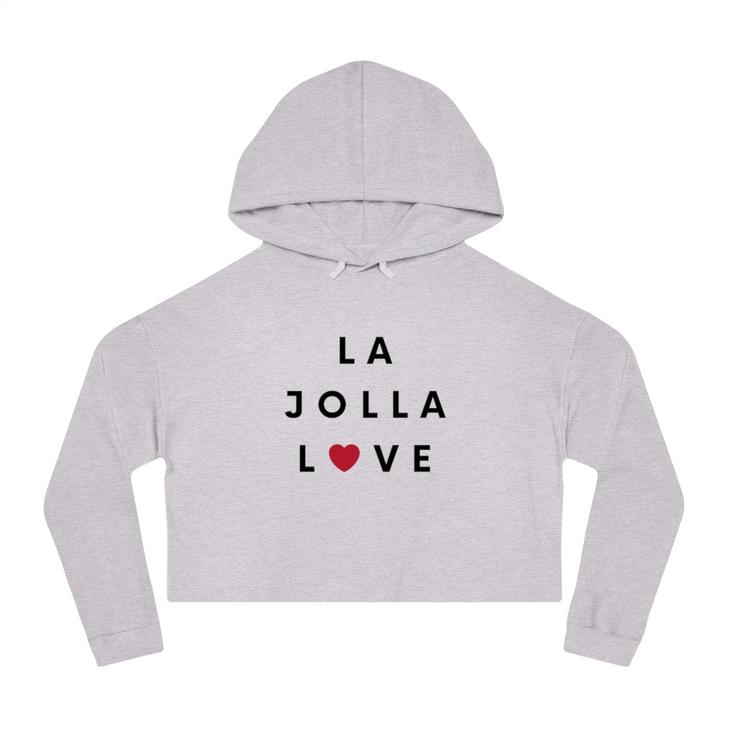 Ja Jolla Love Cropped Hoodie, SD Women's Hooded Sweatshirt