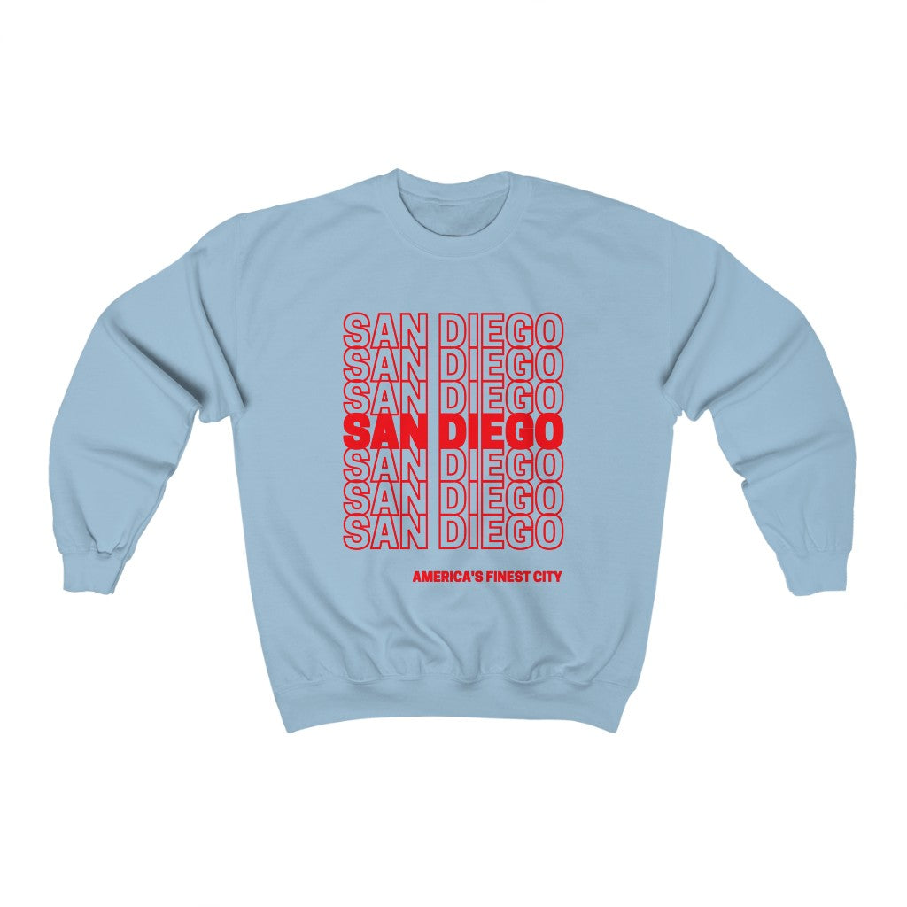 San Diego "Thank You" Sweatshirt (Red)