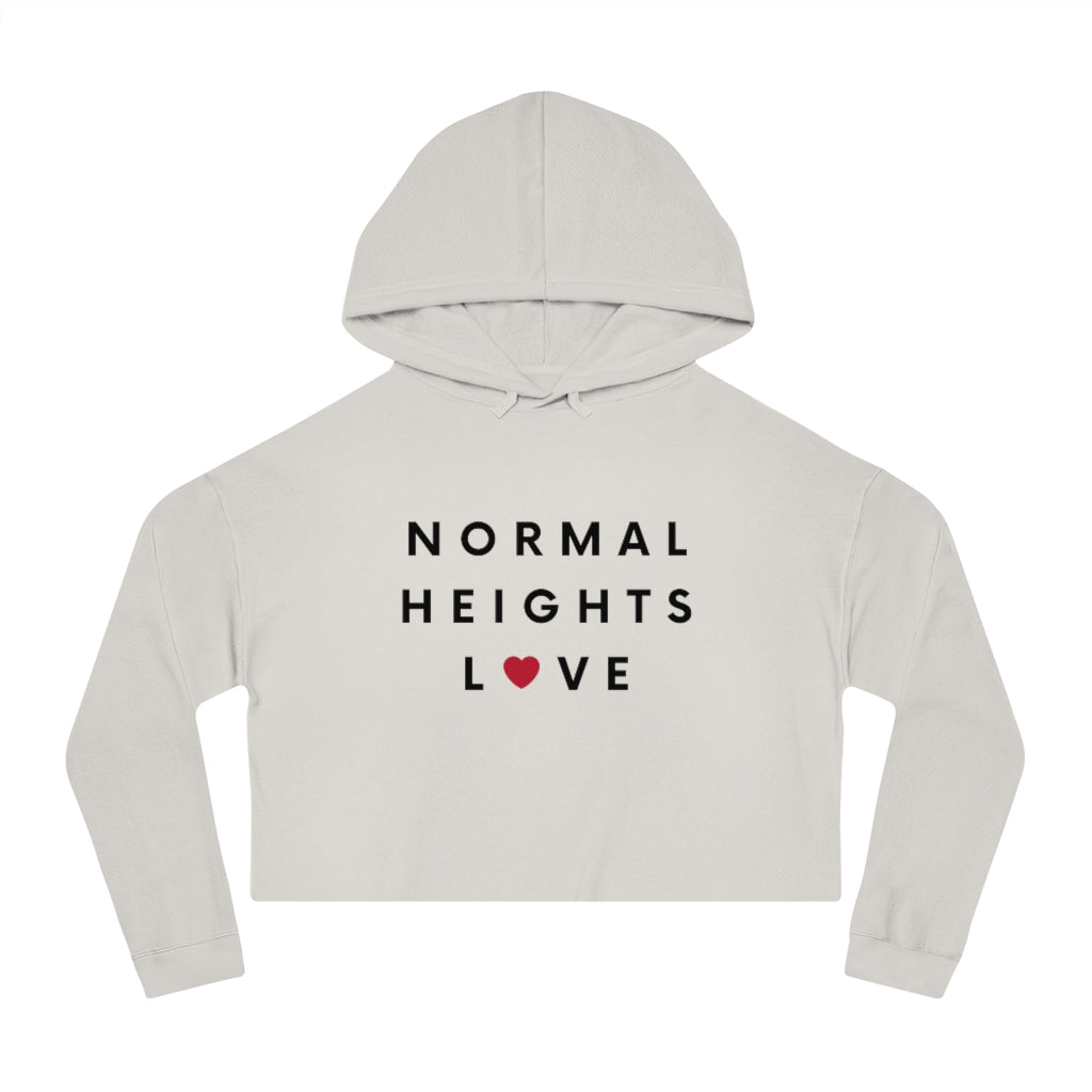 Normal Heights Love Cropped Hoodie, SD Hooded Sweatshirt