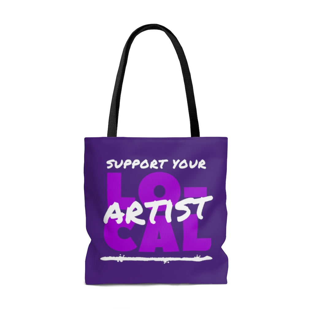 Support Your Local Artist Tote Bag (Purple)