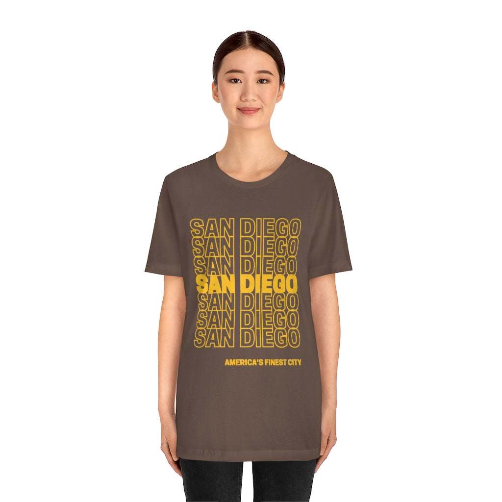 San Diego Brown and Gold T-shirt