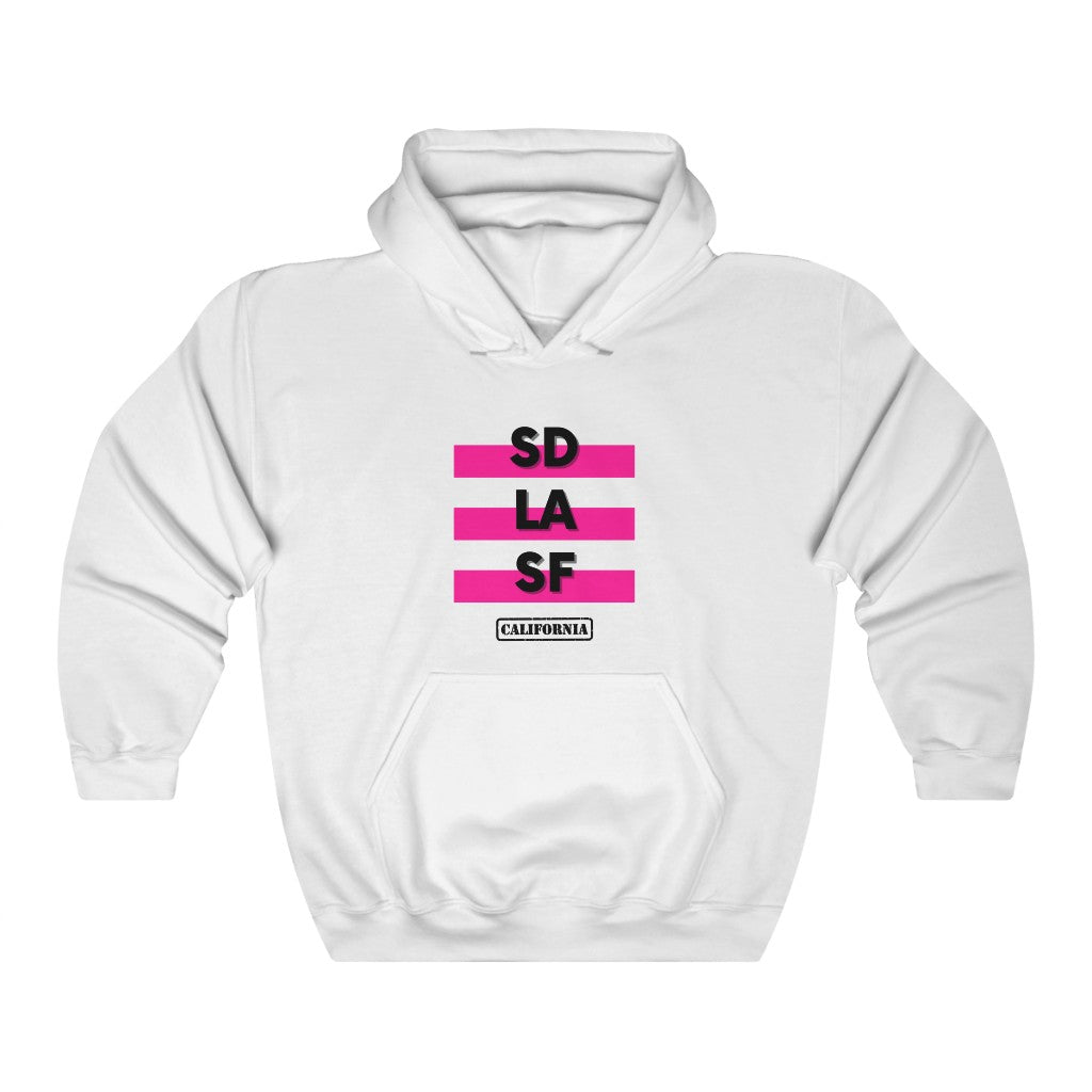 SD LA SF California Hoodie (Pink)