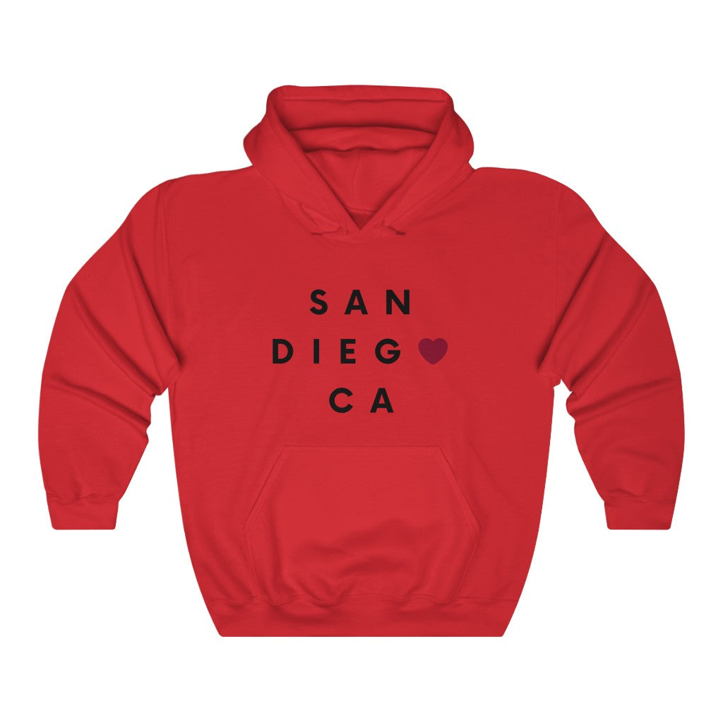 San Diego CA Hoodie, SD Hooded Sweatshirt (Unisex) (Multiple Colors Avail)