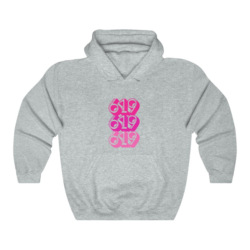 619 Hoodie | San Diego Pink Sweatshirt