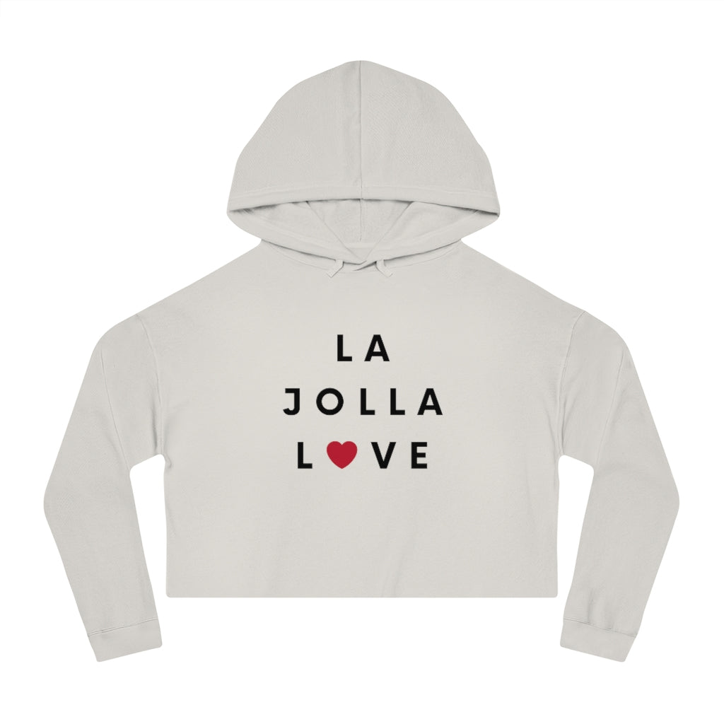 Ja Jolla Love Cropped Hoodie, SD Women's Hooded Sweatshirt