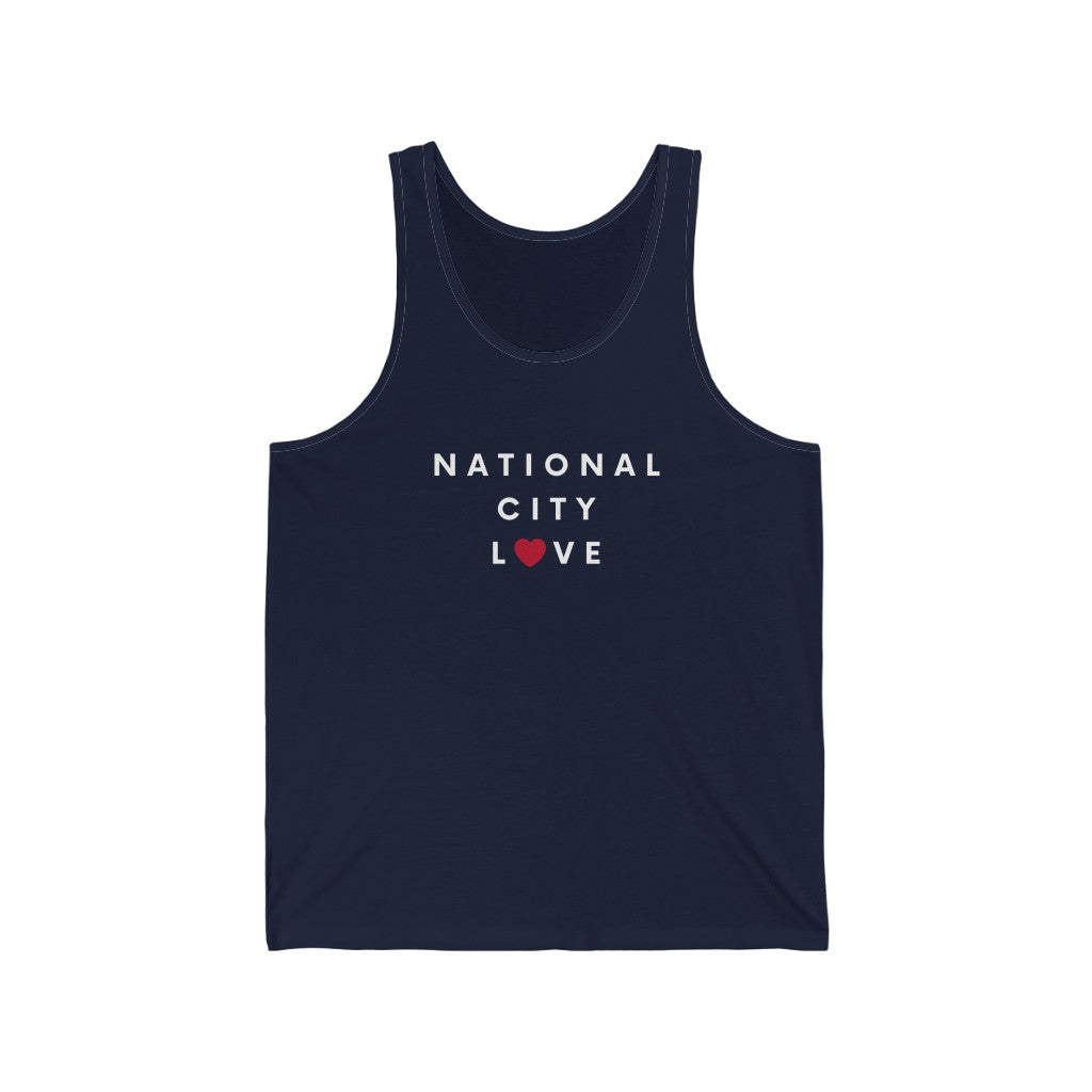 National City Love Tank, San Diego County Neighborhood Sleeveless T-Shirt (Unisex) (Multiple Colors Avail)