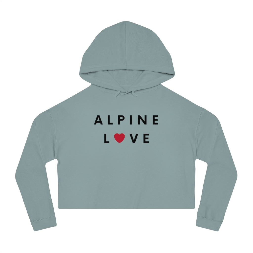 Alpine Love Cropped Hoodie, SD Women's Hooded Sweatshirt