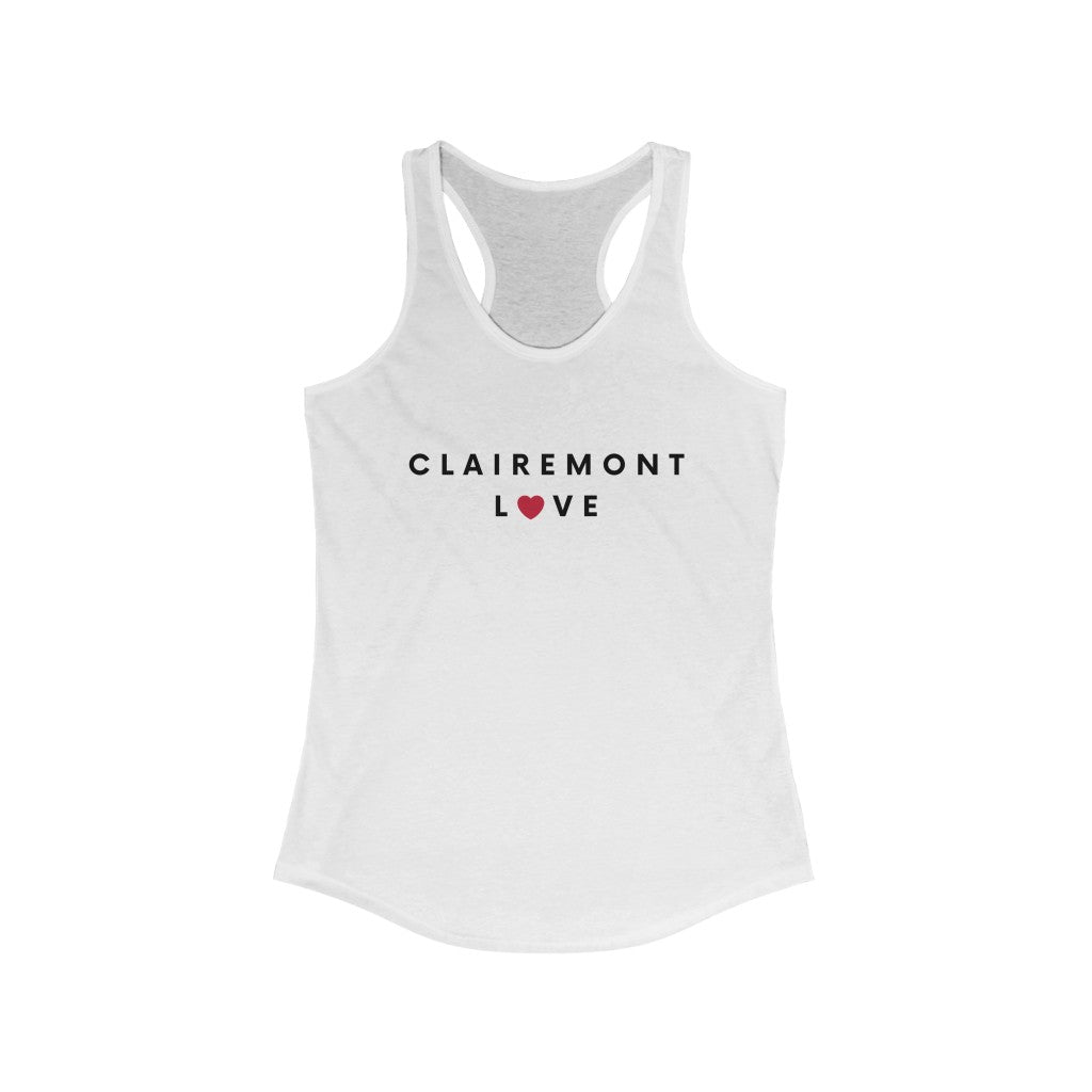 Clairemont Love Racerback Tank Top, San Diego Neighborhood Sleeveless T-Shirt (Womens's) (Multiple Colors Avail)