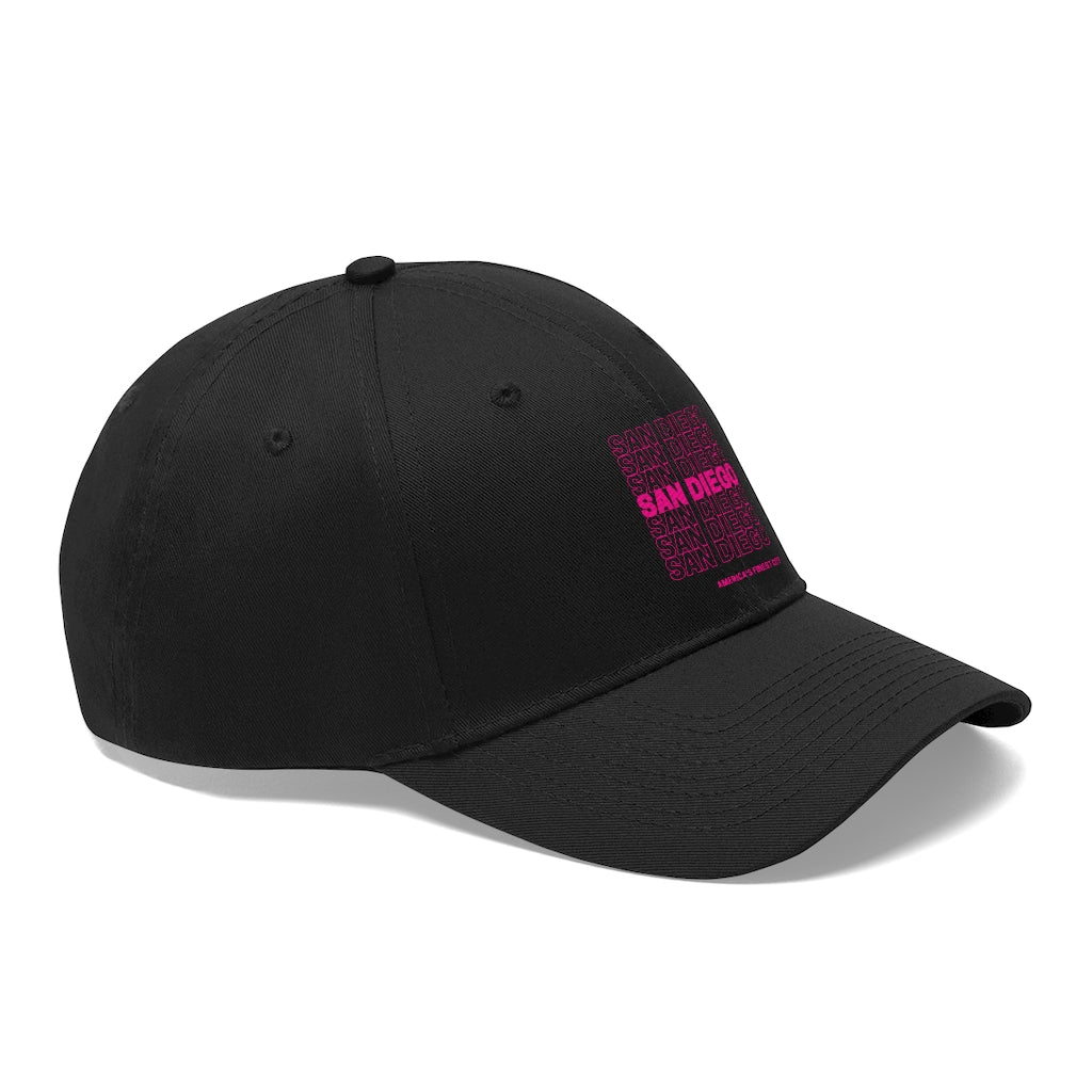 San Diego "Thank You" Twill Hat (Pink)