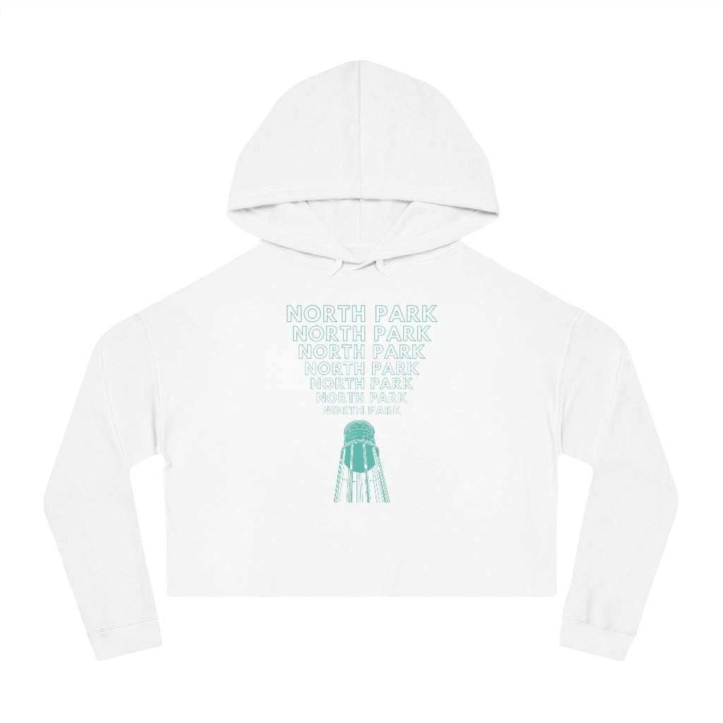 "Yell North Park" Water Tower Cropped Hoodie