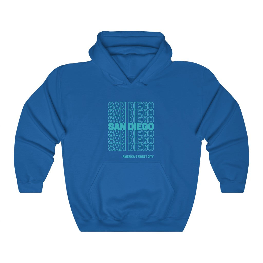 San Diego  "Thank You" Hoodie (Teal)