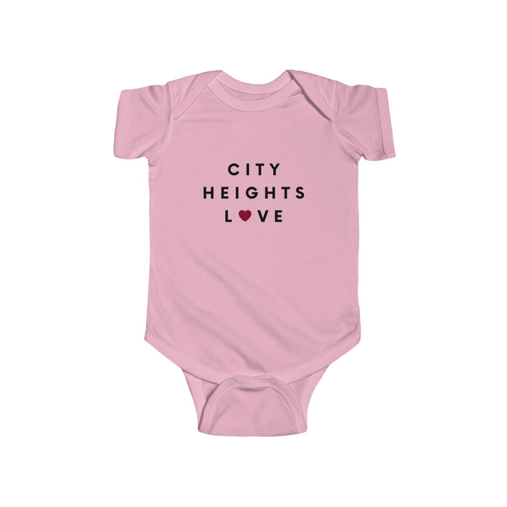 City Heights Love Baby Onesie, SD Infant Bodysuit