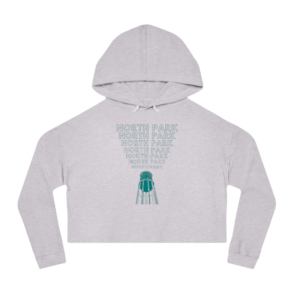 "Yell North Park" Water Tower Cropped Hoodie