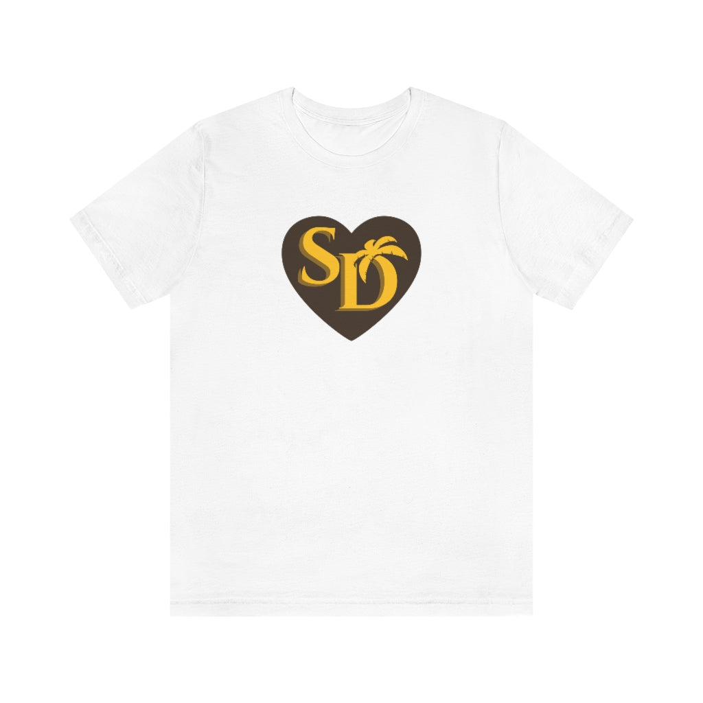 SD Love Tee, Brown & Gold (Unisex)