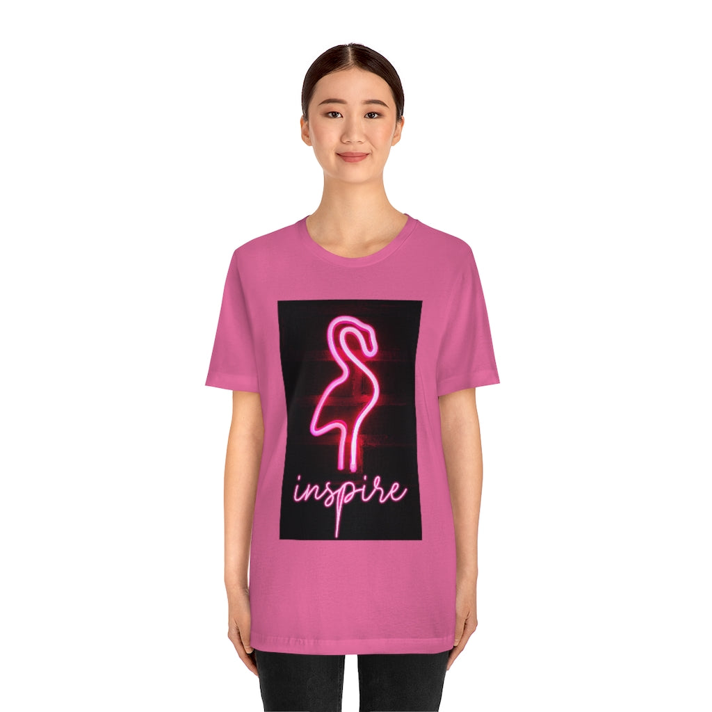 Neon Pink Flamingo T-Shirt | Neon Inspire Tee