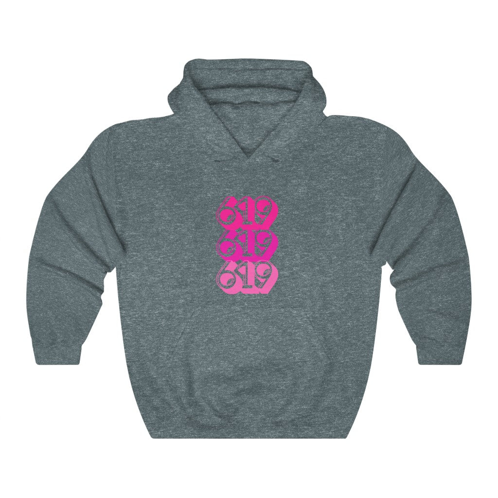 619 Hoodie | San Diego Pink Sweatshirt