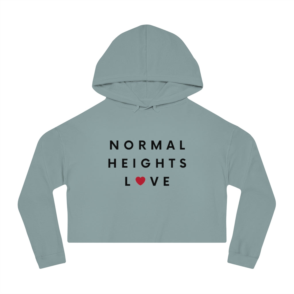 Normal Heights Love Cropped Hoodie, SD Hooded Sweatshirt