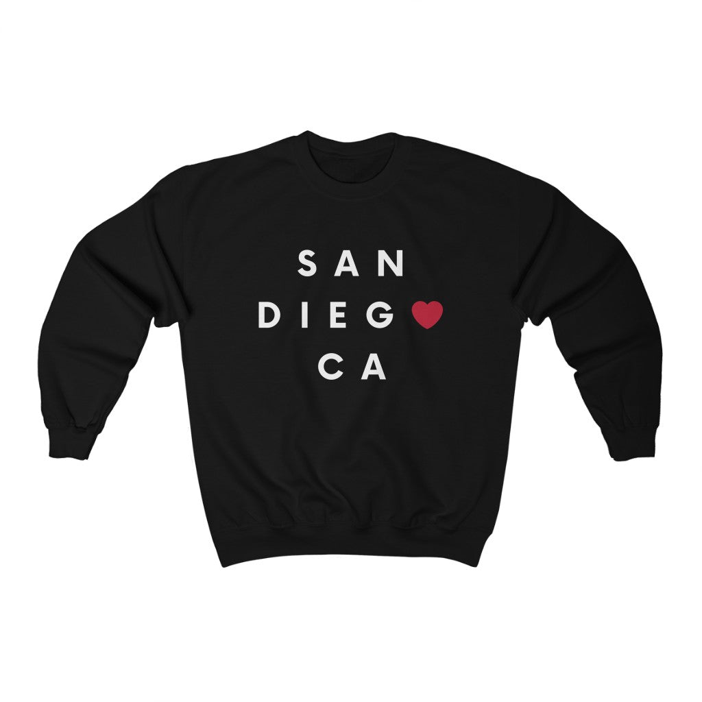 San Diego CA Sweatshirt, SD Sweater (Unisex) (Multiple Colors Avail)