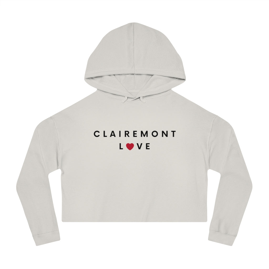 Clairemont Love Women's Cropped Hoodie, SD Hooded Sweatshirt