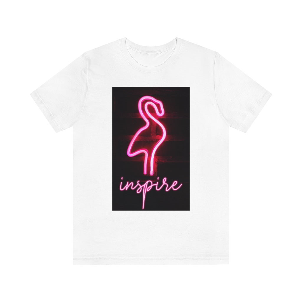 Neon Pink Flamingo T-Shirt | Neon Inspire Tee